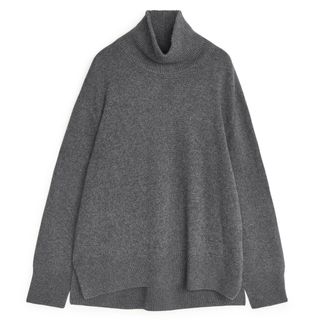 Arket + Relaxed Cashmere Roll-Neck Jumper