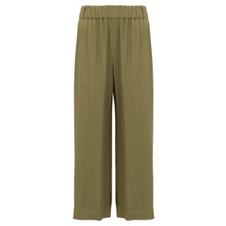 Raey + Cropped Elasticated-Waist Twill Trousers