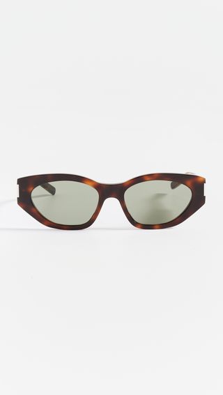 Saint Laurent + Cat Eye Acetate Sunglasses