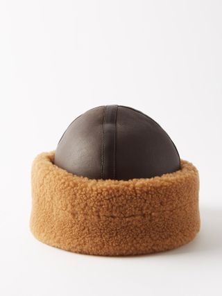 Toteme + Shearling Turned-Up Brim Hat