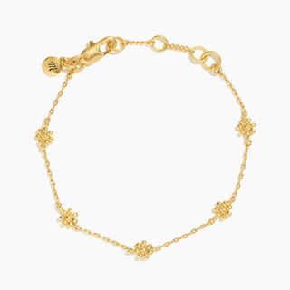 Madewell + Tiny Flowers Chain Bracelet