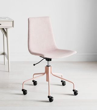 West Elm + Modern Slope Upholstered Swivel Office Chair