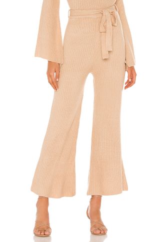 Line & Dot + Ryder Sweater Pant in Taupe