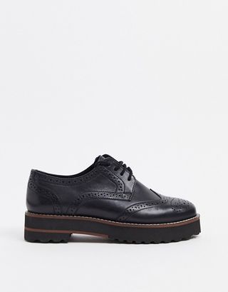 ASOS + Mottle Leather Flat Brogues