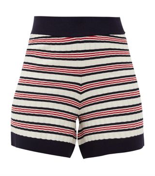 Odyssee + Liberte Striped Knitted Shorts