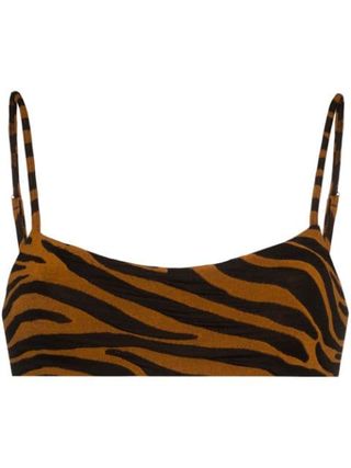 Mara Hoffman + Sia Tiger Print Bikini Top