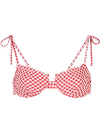 Onia + Louisa Gingham Bikini Top