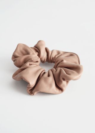 & Other Stories + Smooth Leather Hair Scrunchie