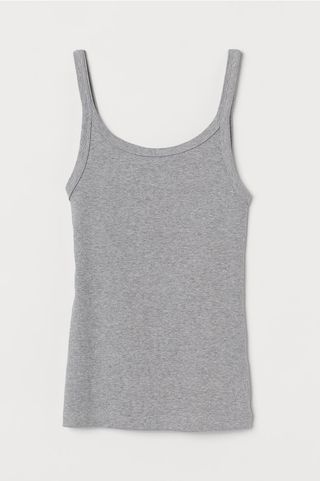 H&M + Ribbed Jersey Tank Top