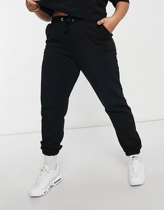 New Look + Collusion Plus Skinny Sweatpants in Black
