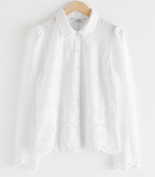 & Other Stories + Broderie Anglaise Blouse