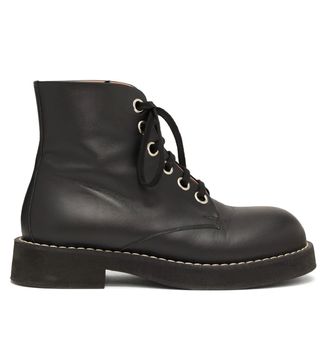 Marni + Lace-Up Leather Boots