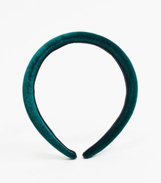 ASOS + Design Headband in Green Velvet