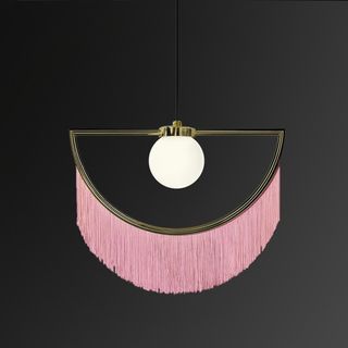 Homary.com + Stylish Pink Tassel Pendant Light