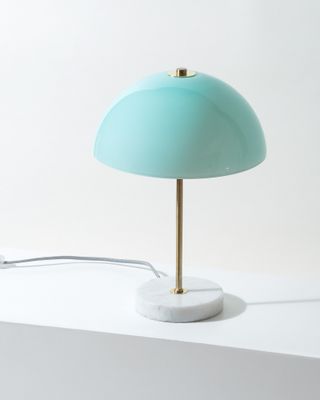 Oliver Bonas + Treno Duck Egg Blue Table Lamp