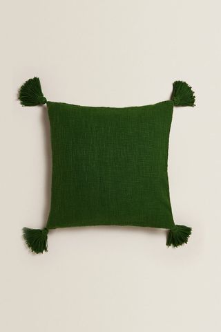 Zara Home + Tassels Cushion Cover
