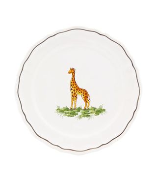 ZDG + Safari Hand-Painted Faience-Ceramic Side Plate