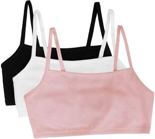 Fruit of the Loom + Cotton Pullover Sport Bra (Pack of 3)