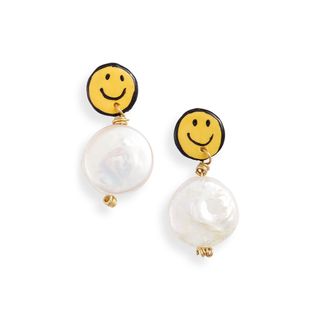 Susan Alexandra + Smiley Freshwater Pearl Earrings