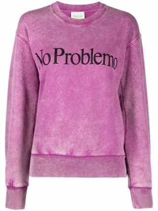 Aries + No Problemo Tie-Dye Cotton Sweatshirt
