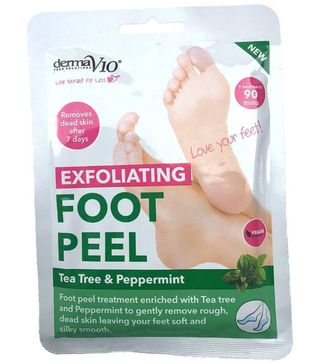 Derma V10 + Exfoliating Foot Peel Tea Tree & Peppermint