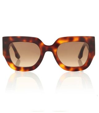Victoria Beckham + Wide Flat Square Sunglasses