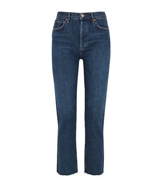 Agolde + Remy Blue Straight-Leg Jeans