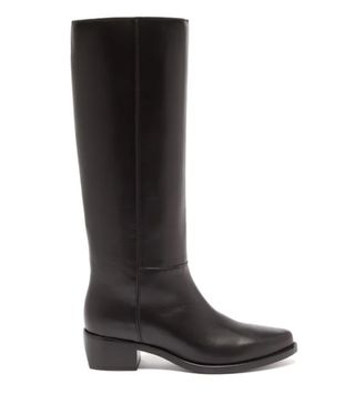 Legres + Knee-High Leather Riding Boots