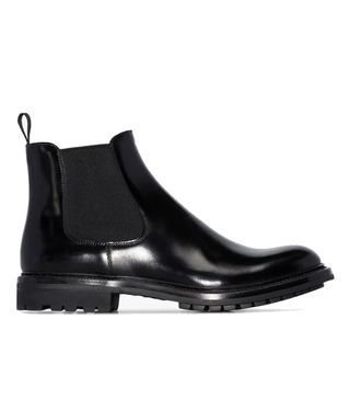 Church's + Black Genie Leather Chelsea Boots