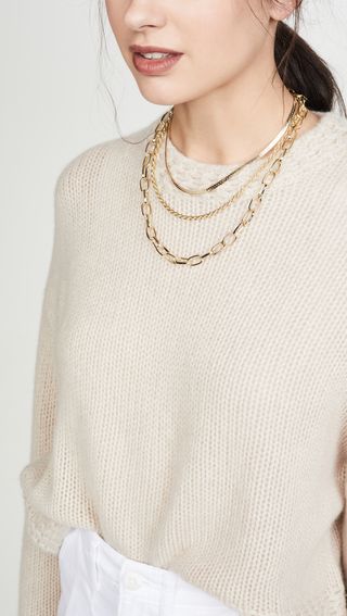 Jules Smith + Triple Layered Chain Necklace