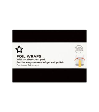 Superdrug + Foil Nail Wraps Box of 24