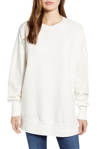 Caslon + Side Slit Cotton Sweatshirt
