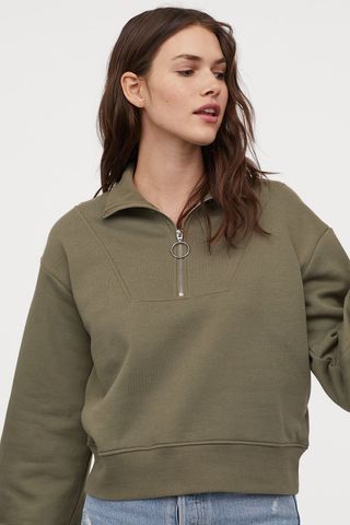 H&M + Sweatshirt With Zip