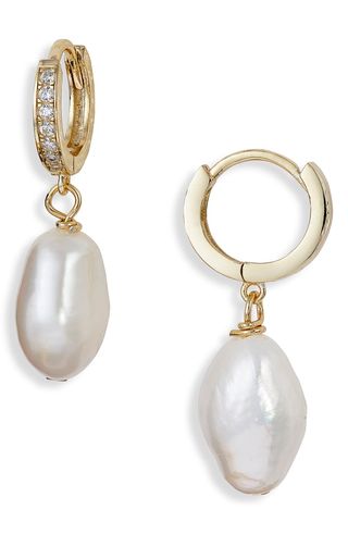 Argento Vivo + Genuine Pearl Earrings