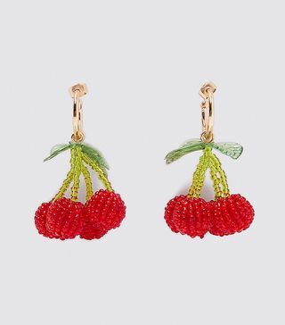 Zara + Cherry Hoop Earrings