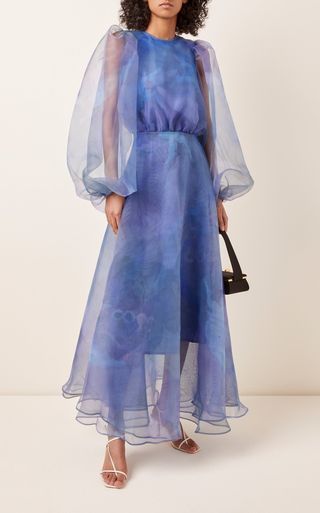 Beaufille + Cézanne Cloud Tulle Midi Dress