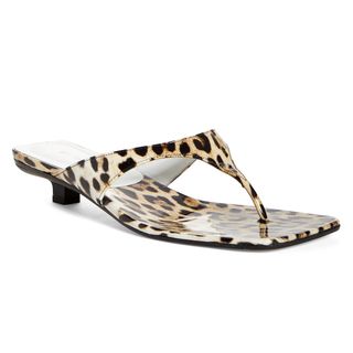 By Far + Leopard Print Sandals