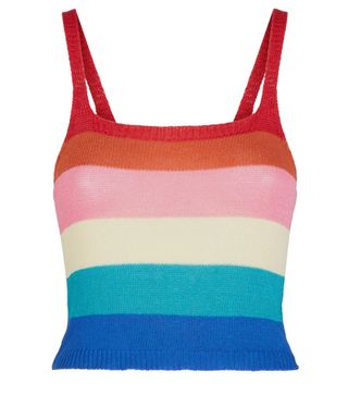 New Look + Rainbow Stripe Knitted Vest