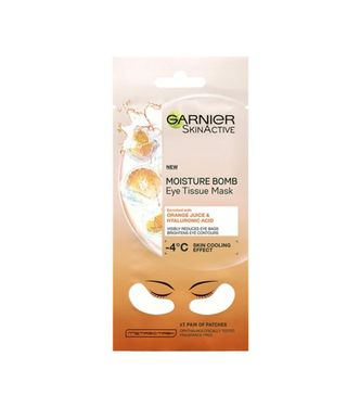 Garnier + Eye Sheet Mask Hyaluronic Acid and Orange Juice