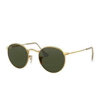 Ray-Ban + Round Metal Sunglasses