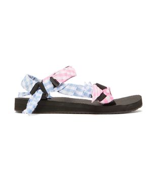 Arizona Love + Vichy Gingham Check Velcro-Strap Sandals