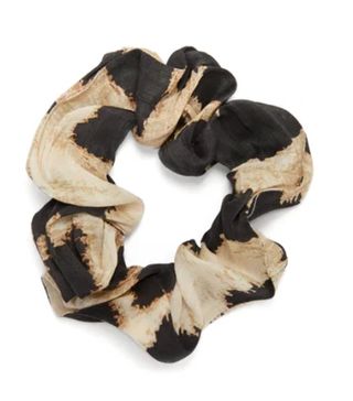 Ganni + Tiger-Print Scrunchie