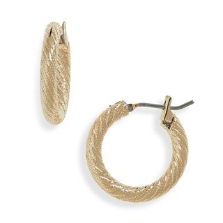 Laura Lombardi + Etched Hoop Earrings