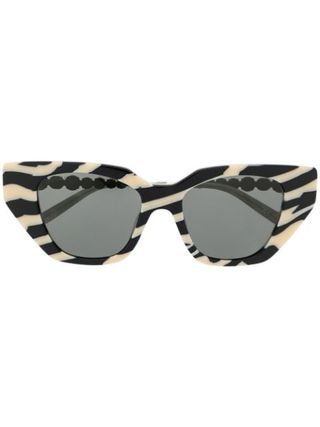 Gucci + Eyewear Crystal-Embellished Cat-Eye Sunglasses