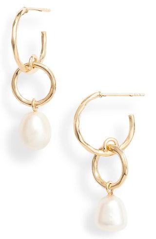 Argento Vivo + G-Pearl Drop Earrings