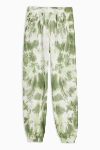 Topshop + Green Tie Dye Joggers