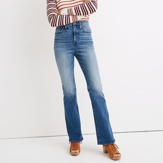 Madewell + Skinny Flare Jeans in Crossett Wash