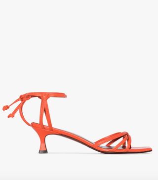 Manu Atelier + Red Lace 50 Leather Sandals