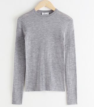 & Other Stories + Fitted Wool Knitted Top
