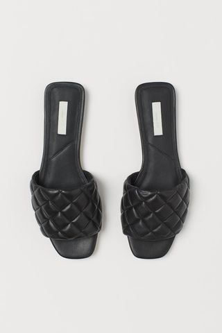 H&M + Leather Slides